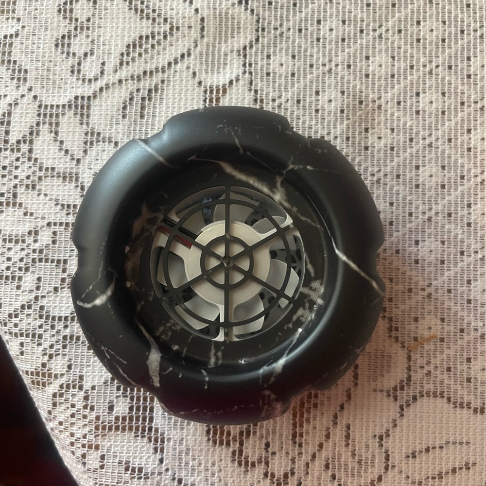 Scentsy Mini Fan Diffuser New in Box, Color Marble Black.